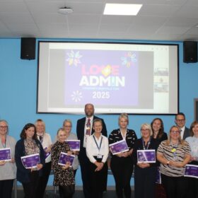 Love admin winners and runner ups celebrating their success at James Cook