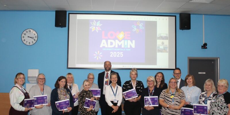 Love admin winners and runner ups celebrating their success at James Cook