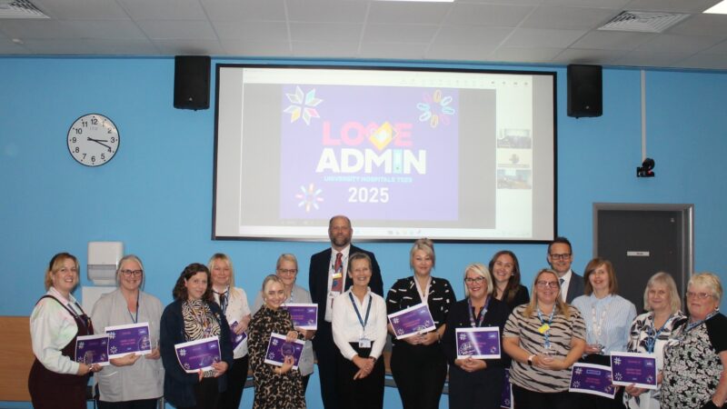 Love admin winners and runner ups celebrating their success at James Cook