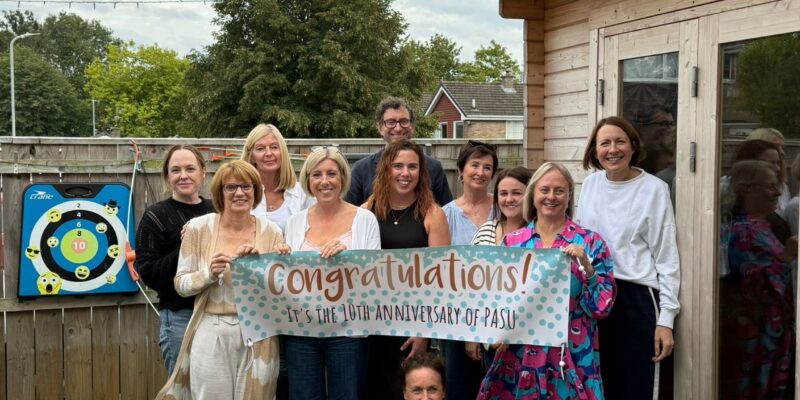 PASU team celebrating 10 years