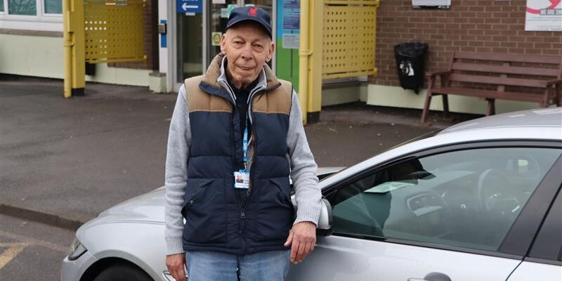 Volunteer driver Mike Ingram