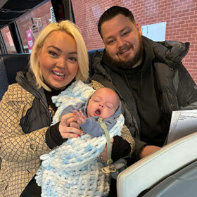 Amber and Josh with their son Jude