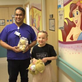 Consultant spinal surgeon Zak Choudhury and Arden Borsberry