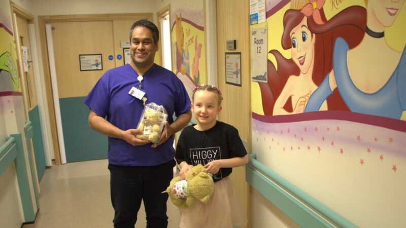 Consultant spinal surgeon Zak Choudhury and Arden Borsberry