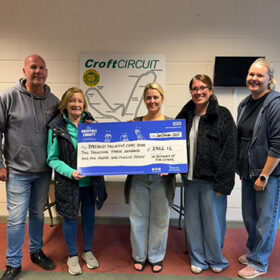 Stuart Clemmet, Pauline Lomas (Tim's wife), Kimberley Almond, Hayley Hadfield,, Heather McNicol