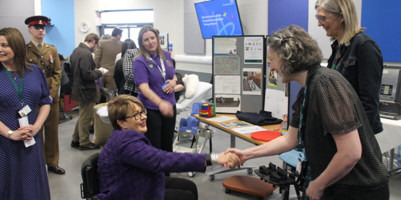 Tanni meets the children and young people’s occupational therapy team