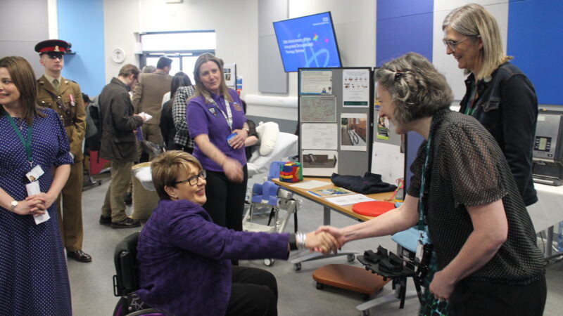 Tanni meets the children and young people’s occupational therapy team