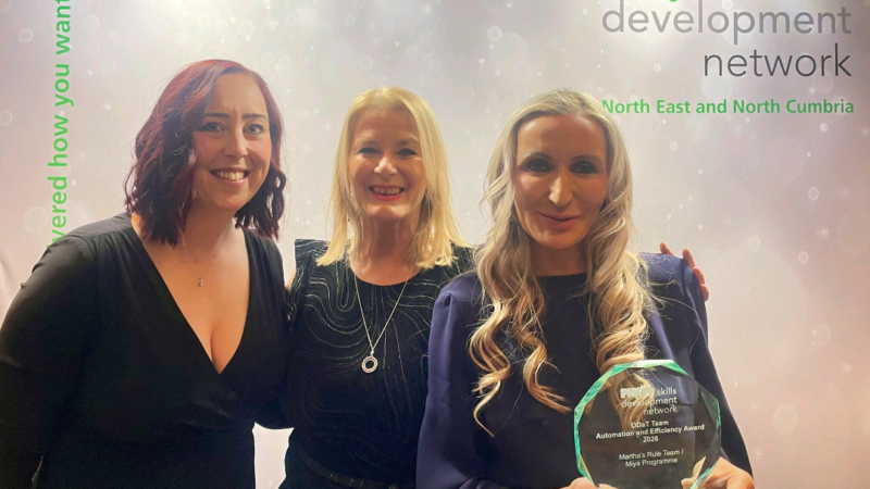 Di Carter, Senior Digital Portfolio Manager, Lindsay Garcia, director of nursing, and Jacqui Jones (lead)