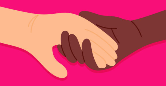 People holding hands