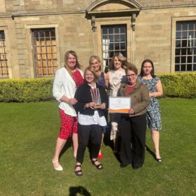 The team with the award
