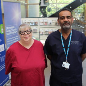 Kate Gowans and Mohamed Abdelrahman