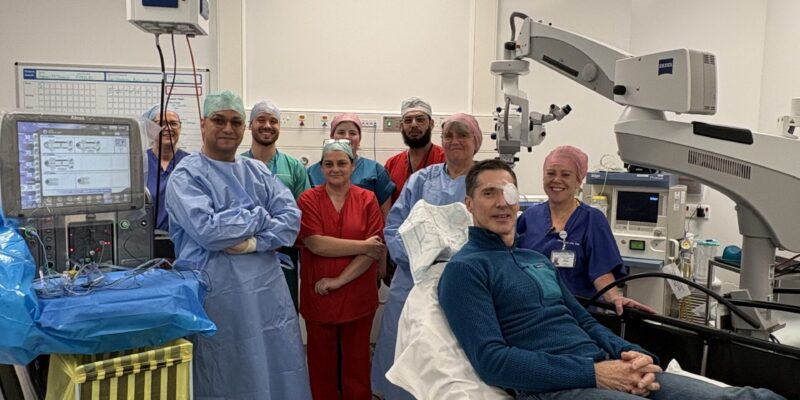 Andrew McDonald with the team at the Friarage Surgical Hub