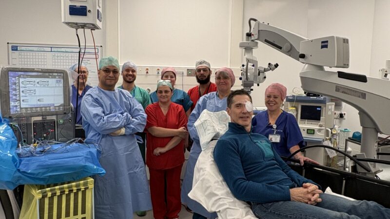 Andrew McDonald with the team at the Friarage Surgical Hub