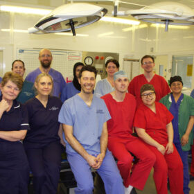 Some of The James Cook University Hospital cardiac team