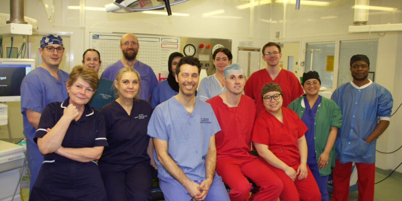 Some of The James Cook University Hospital cardiac team