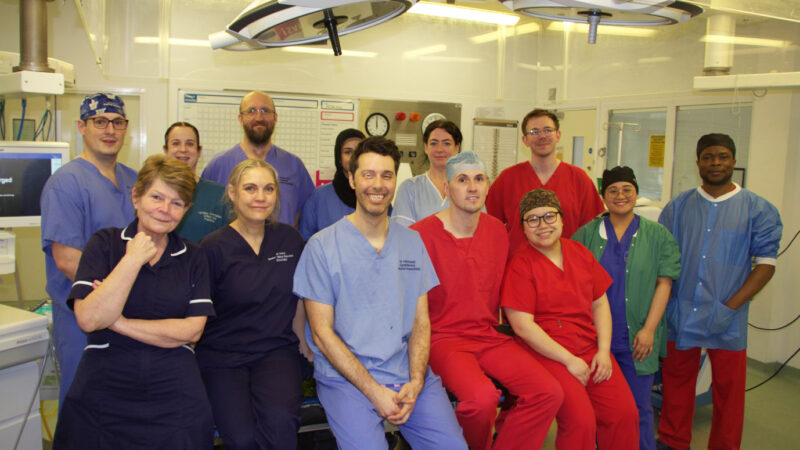 Some of The James Cook University Hospital cardiac team