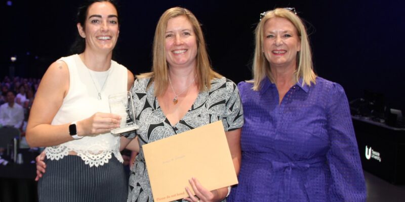 Shelley Cassidy and Katie Metcalfe with Deputy chief nurse, Lindsay Garcia
