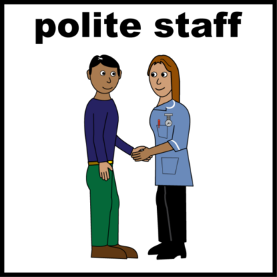 Two people shaking hands