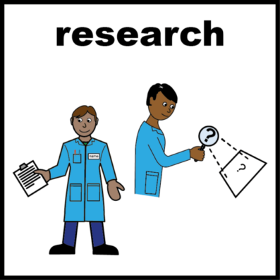 Members of staff carrying out some research
