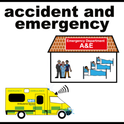 Ambulance outside of accident and emergency