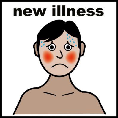 Person unwell with infection