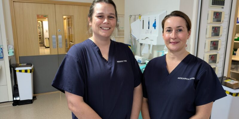 • Critical care research nurses Jessica Jones and Hayley Gagiano