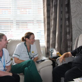 Charlotte Smith, Tuesday Miller and Peter Harkin