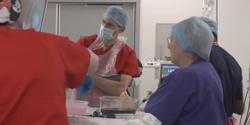 POEM surgery taking place in theatres