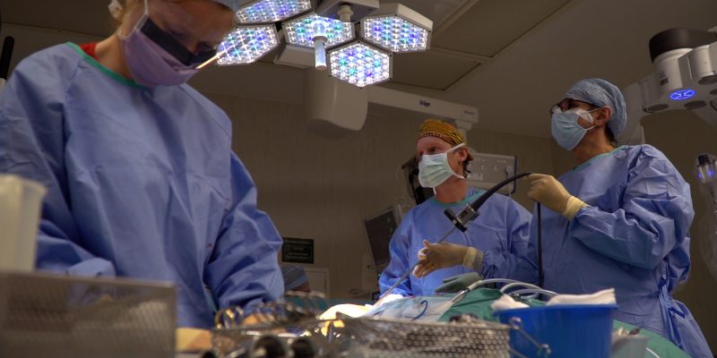 First uniportal robotic surgery at James Cook