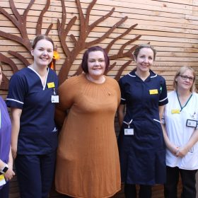 Beth Robinson and some of the pallative care team.