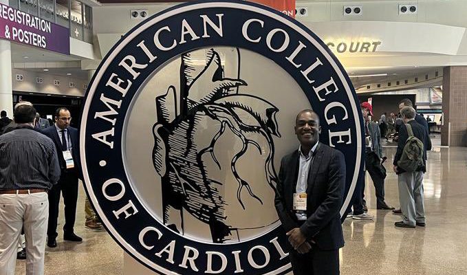 Enoch Akowuah at the American College of Cardiology