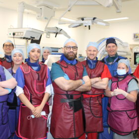 First Navigational Bronchoscopy case team in theatres