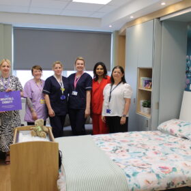 Staff in the new bereavement room