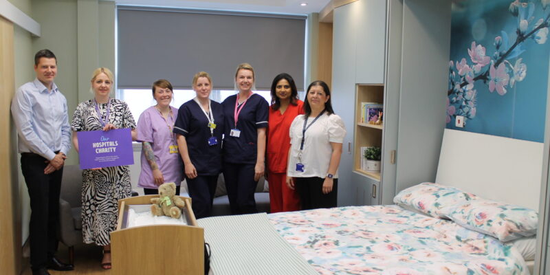 Staff in the new bereavement room