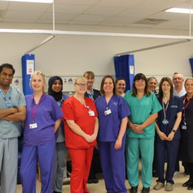 The team that led the trust’s first day case robotic prostatectomy