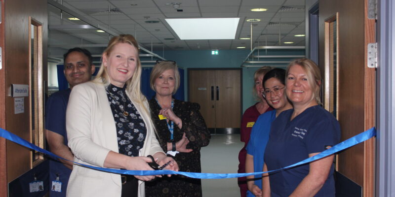 Redcar endoscopy ribbon cutting for official opening