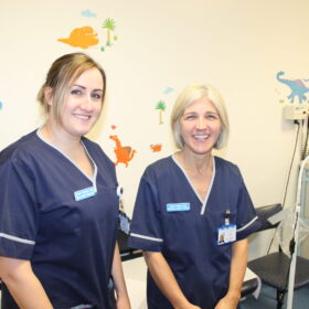 Laura Paterson specialist midwife for infant feeding, and Sarah Winspear, specialist health visitor for Redcar and Cleveland